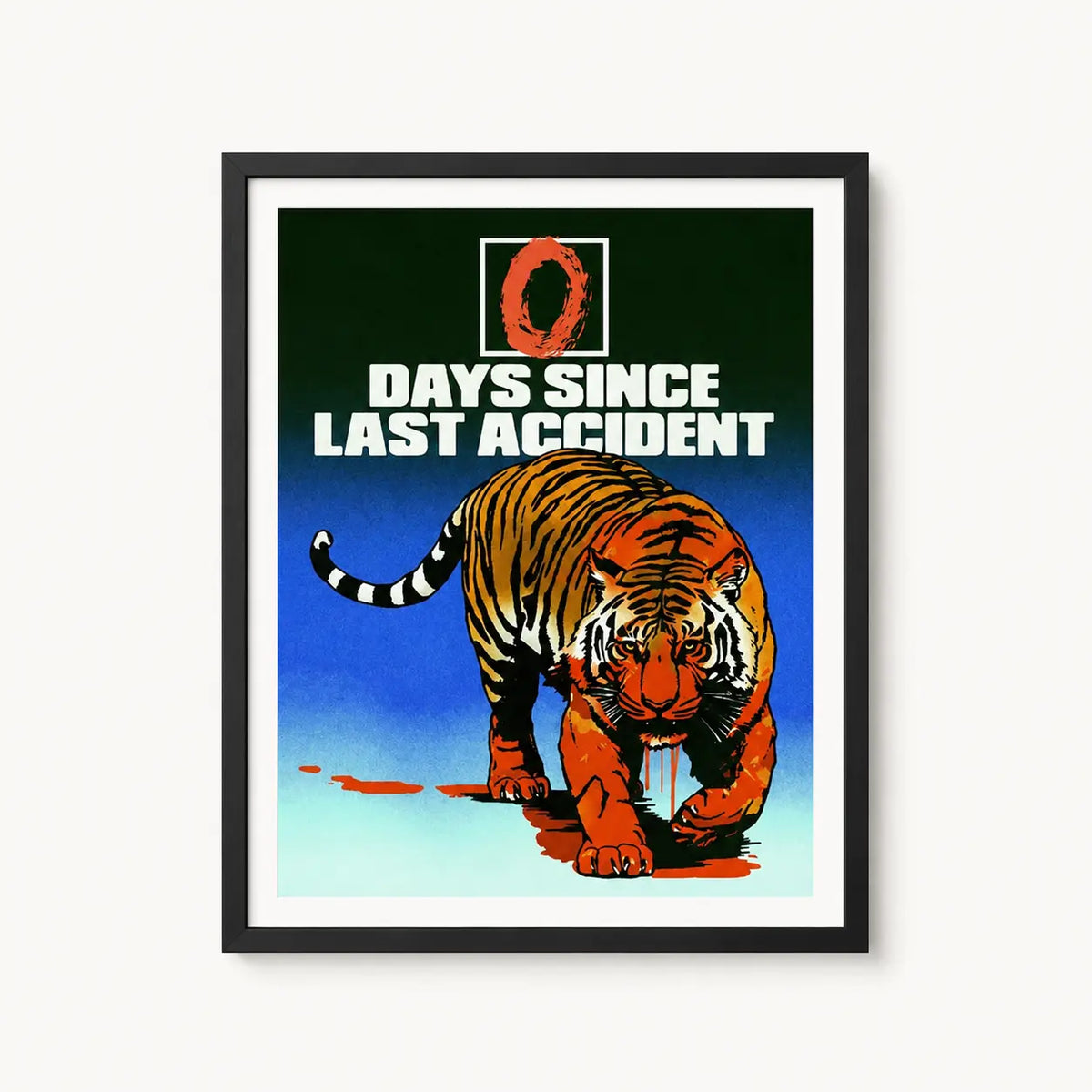 Mid Century Modern Wall Art Tiger Canvas