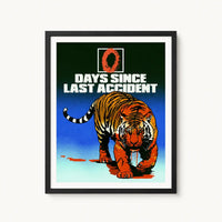Mid Century Modern Wall Art Tiger Canvas