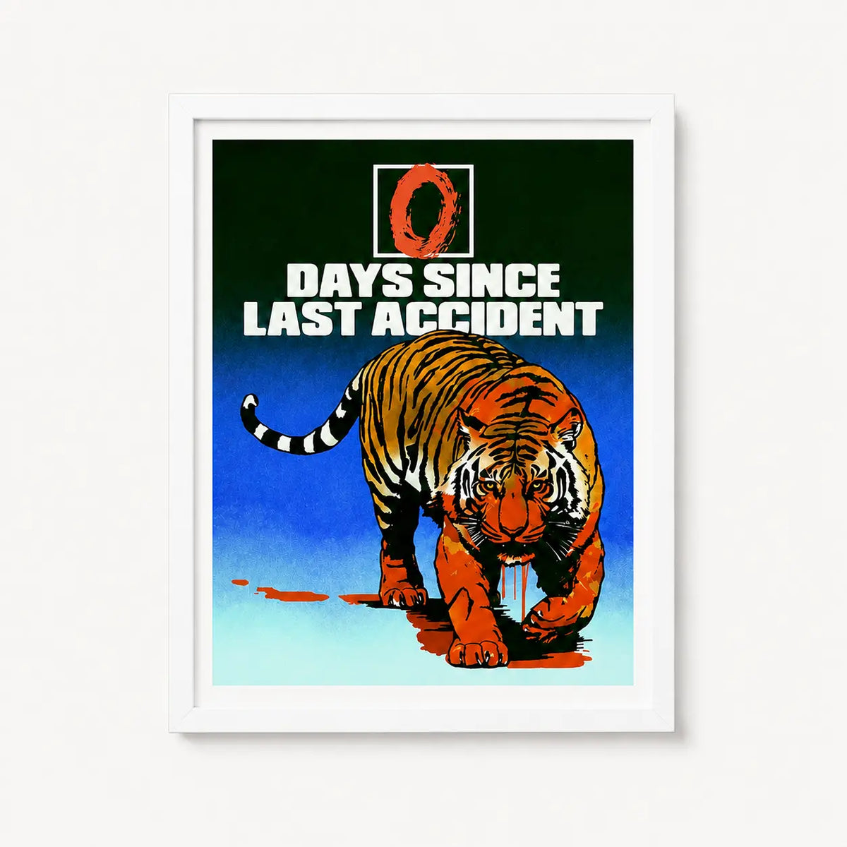 Mid Century Modern Wall Art Tiger Canvas