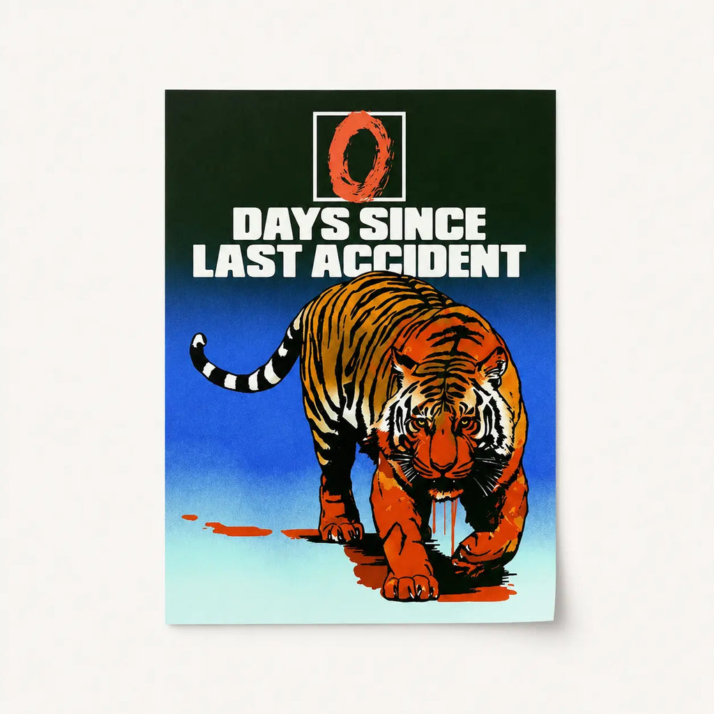 Mid Century Modern Wall Art Tiger Canvas