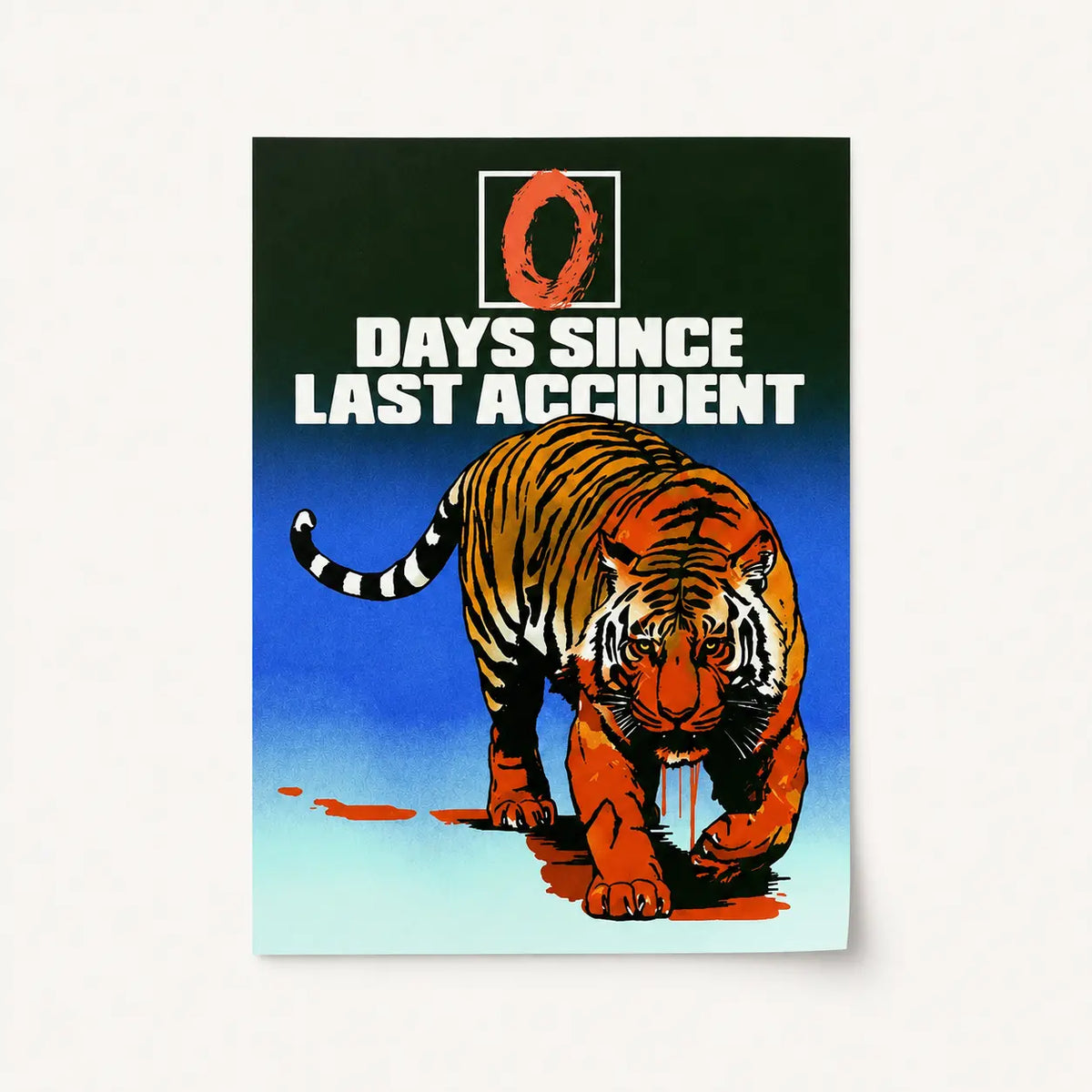 Mid Century Modern Wall Art Tiger Canvas