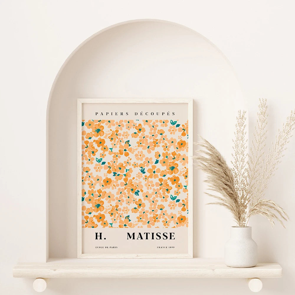 Scandinavian Wall Art Matisse Floral