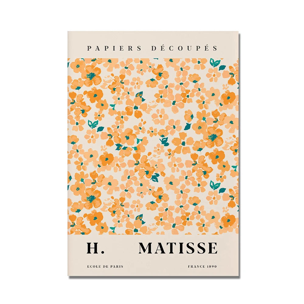 Scandinavian Wall Art Matisse Floral