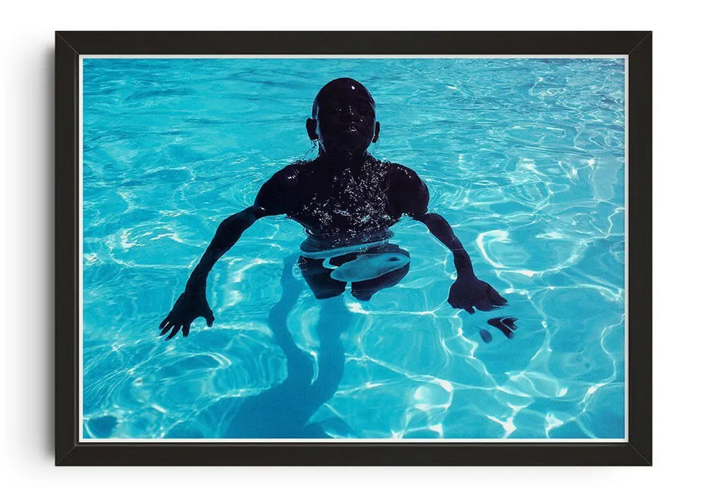 Wall Art Swimming Pool Photography Blue Canvas