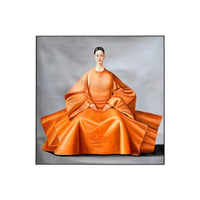 Artwork Wall Art East Asian Woman Portrait Unframed Canvas Print