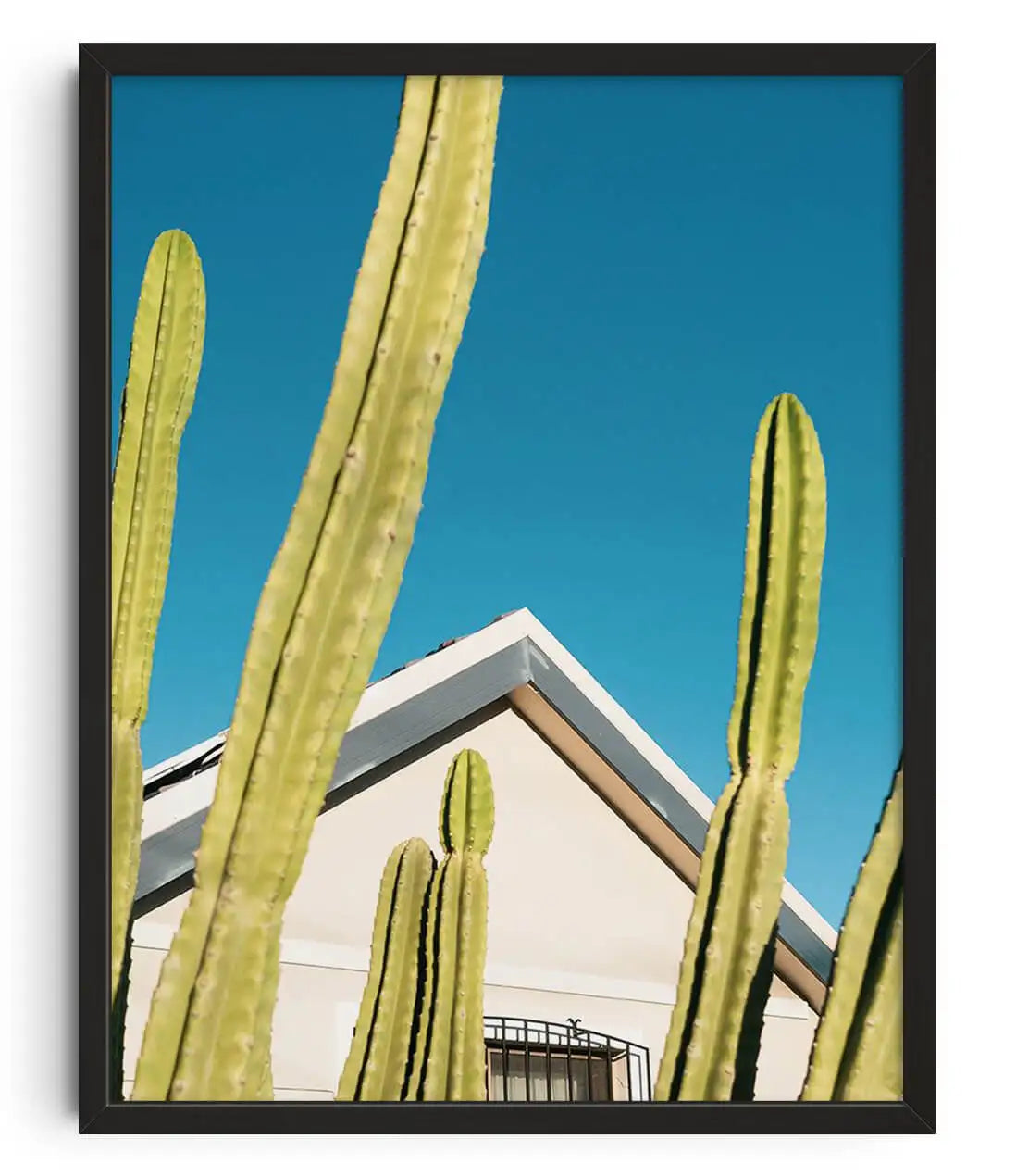 Minimalist Cactus Print Canvas Wall Art