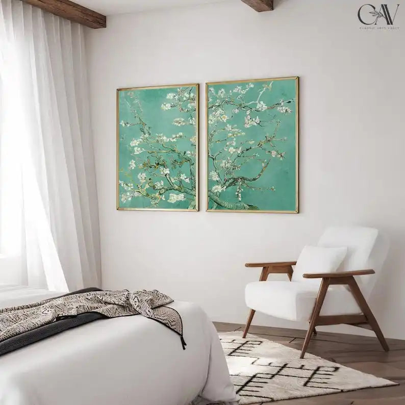 Art Decor Almond Blossom Unframed