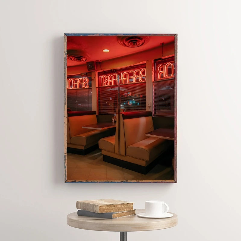 Wall Art Unframed Diner Interior