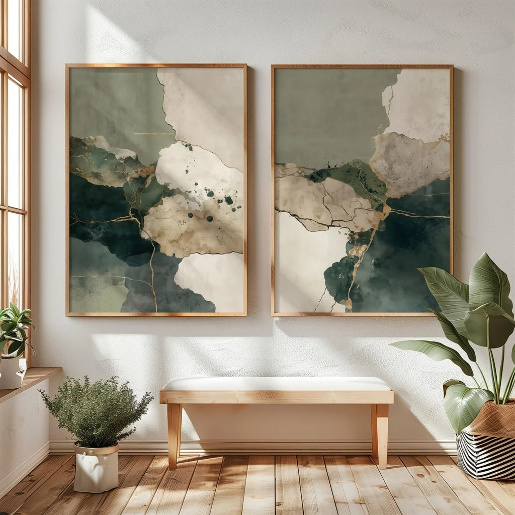 Wall Art Wabi Sabi Abstract Mountains