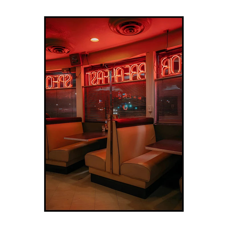 Wall Art Unframed Diner Interior