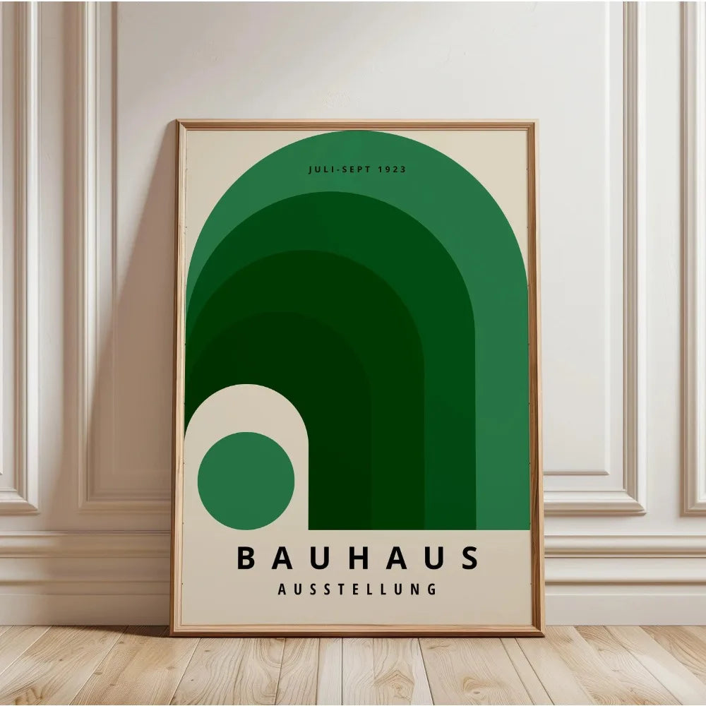 Fabric Wall Art Green Bauhaus