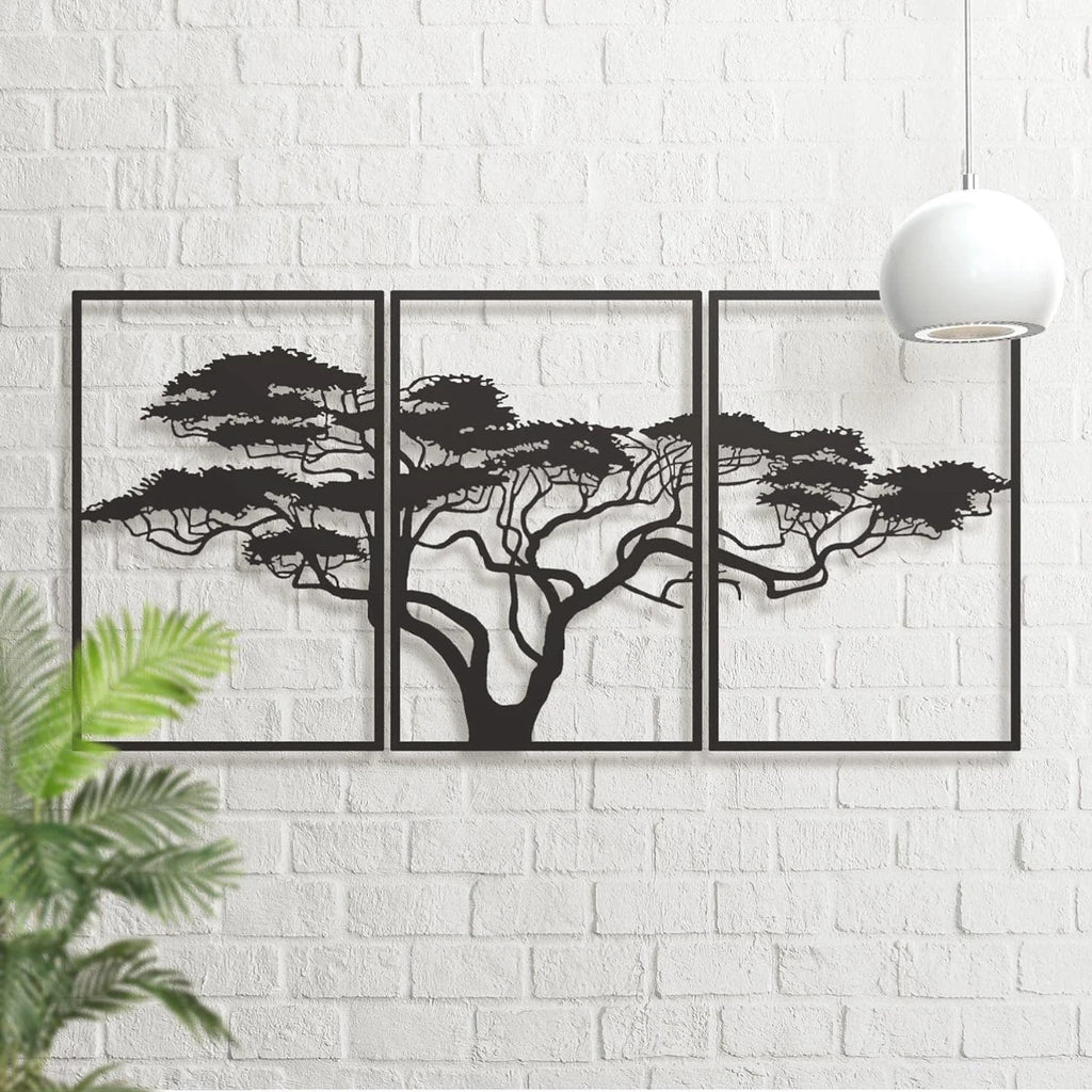 Wall Hanging Metal Art Black