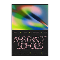 Wall Art Gradient Visual Poster Abstract Echoes Unframed Canvas
