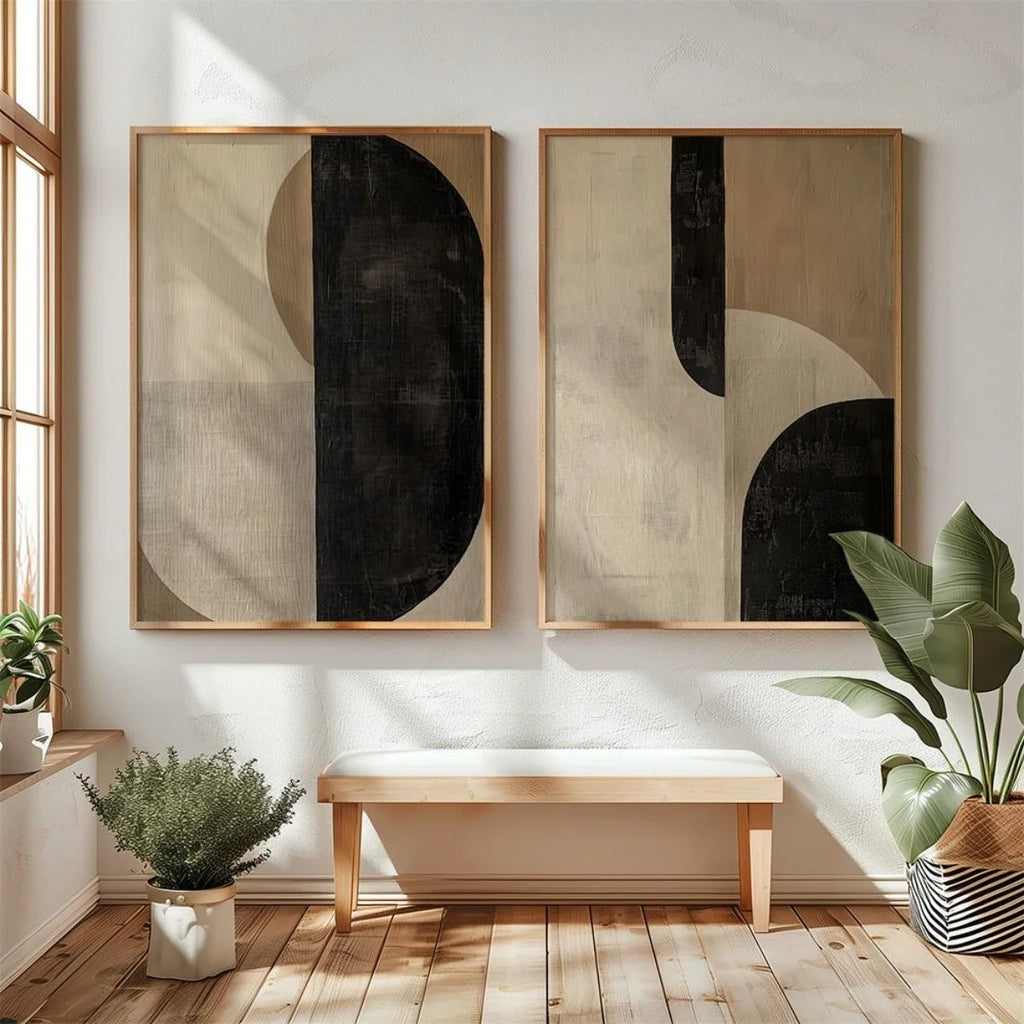 Wall Art Abstract Geometric Canvas