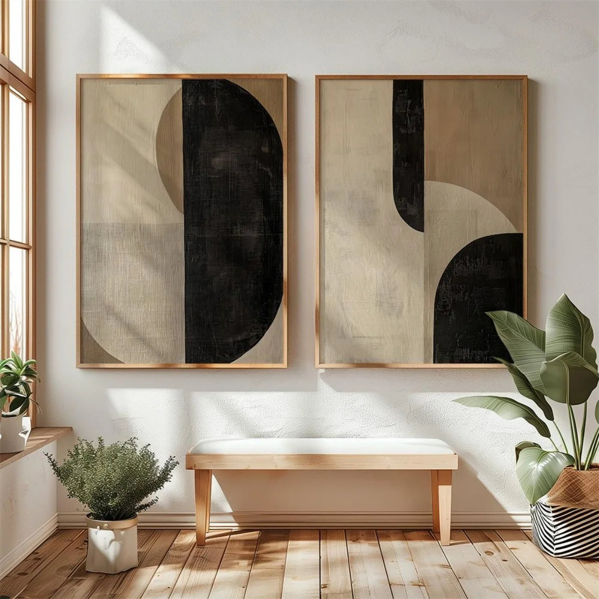 Wall Art Abstract Geometric Canvas