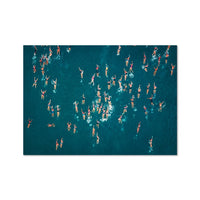 Wall Art Summer Aerial Photography Swimmers