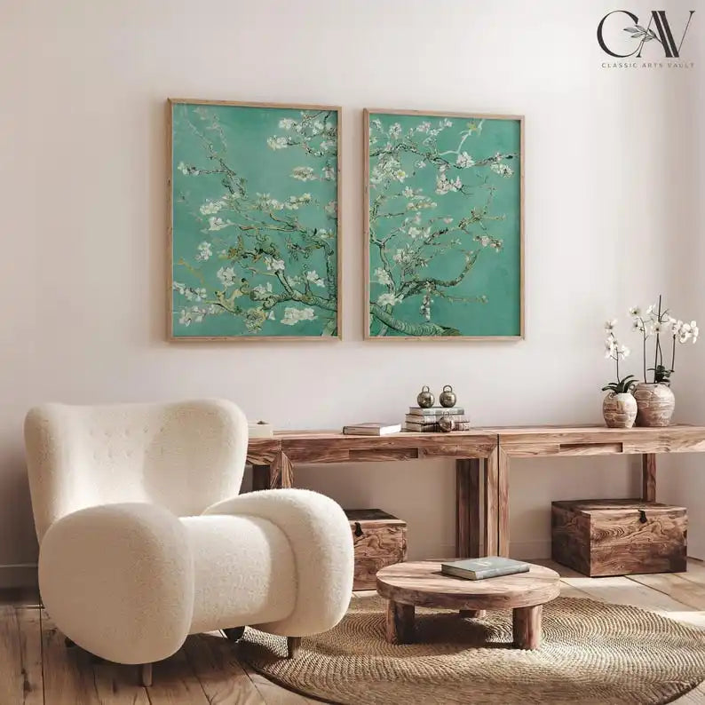 Art Decor Almond Blossom Unframed