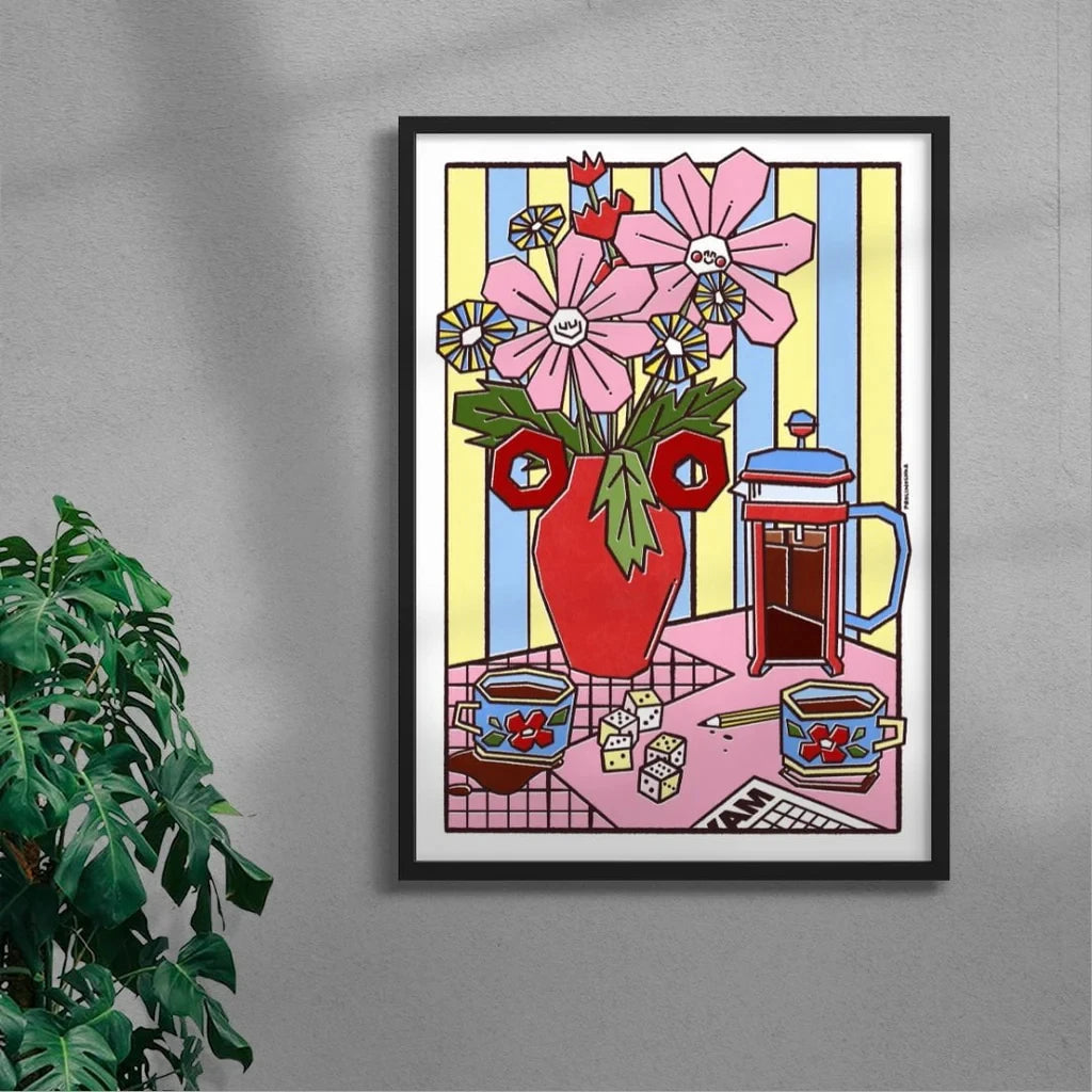 Wall Art Retro Abstract Floral Still Life