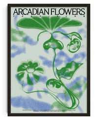 Vintage Abstract Botanical Wall Art Arcadian Flowers Japanese