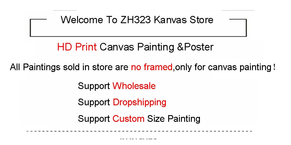 Unframed Alien Canvas Wall Art Frameless