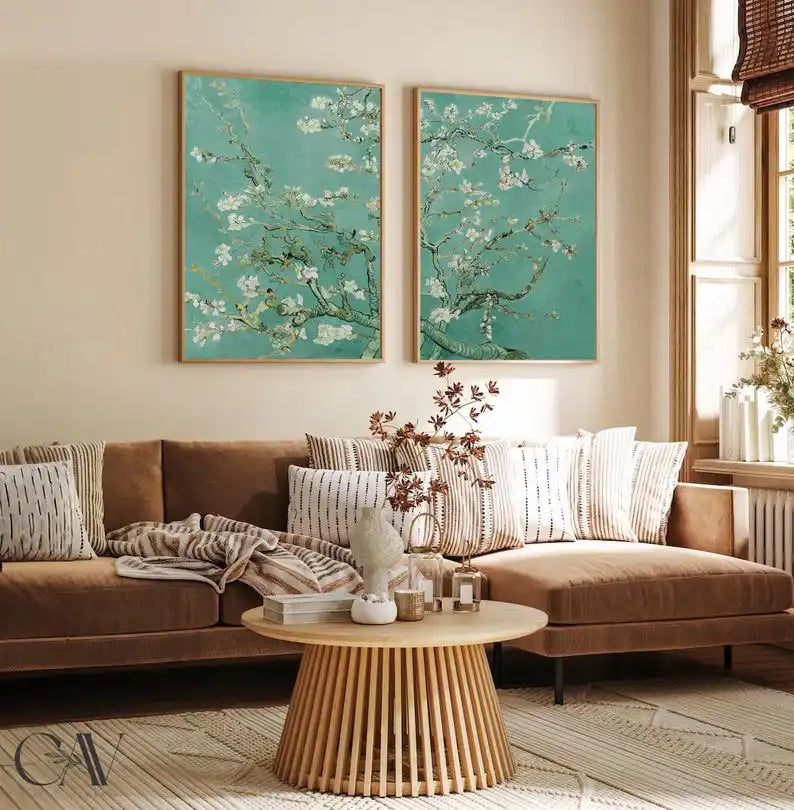 Art Decor Almond Blossom Unframed