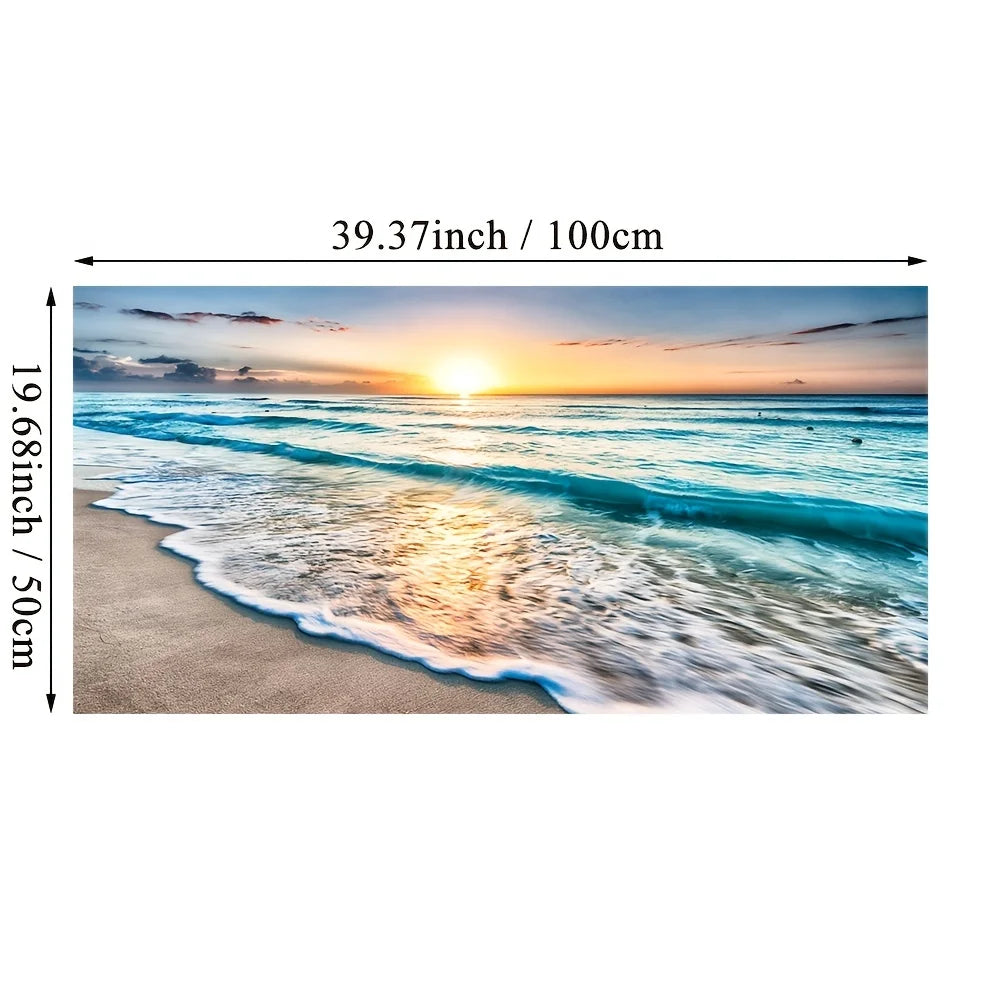 Wall Art Canvas Beach Sunset Unframed