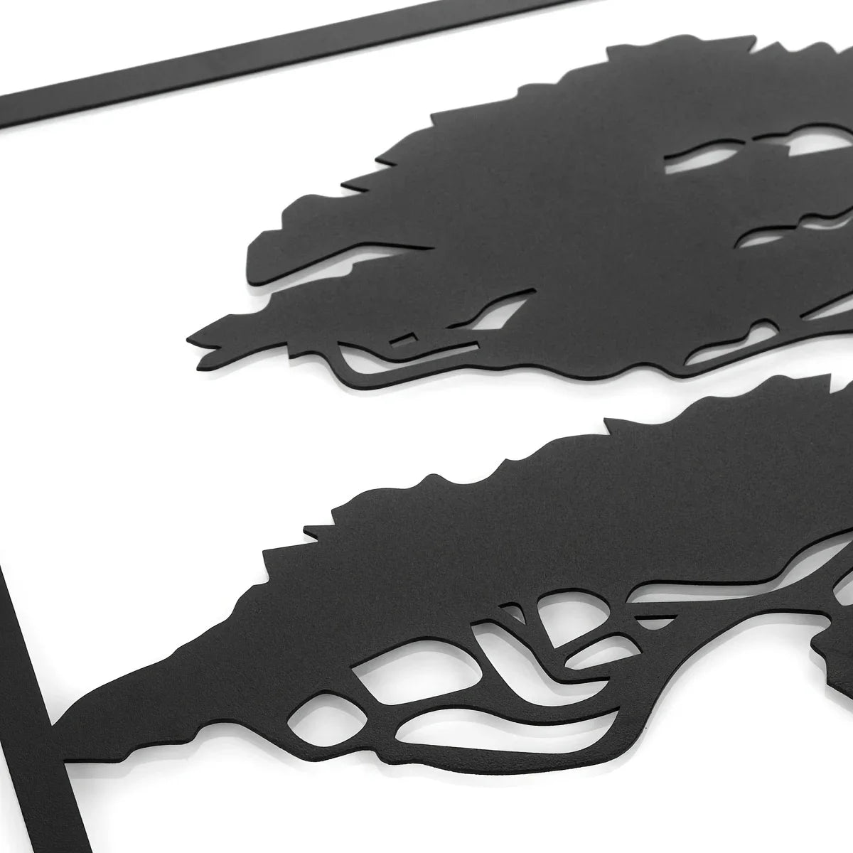 Wall Hanging Metal Art Black