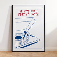 Retro Music Canvas Wall Art Unframed