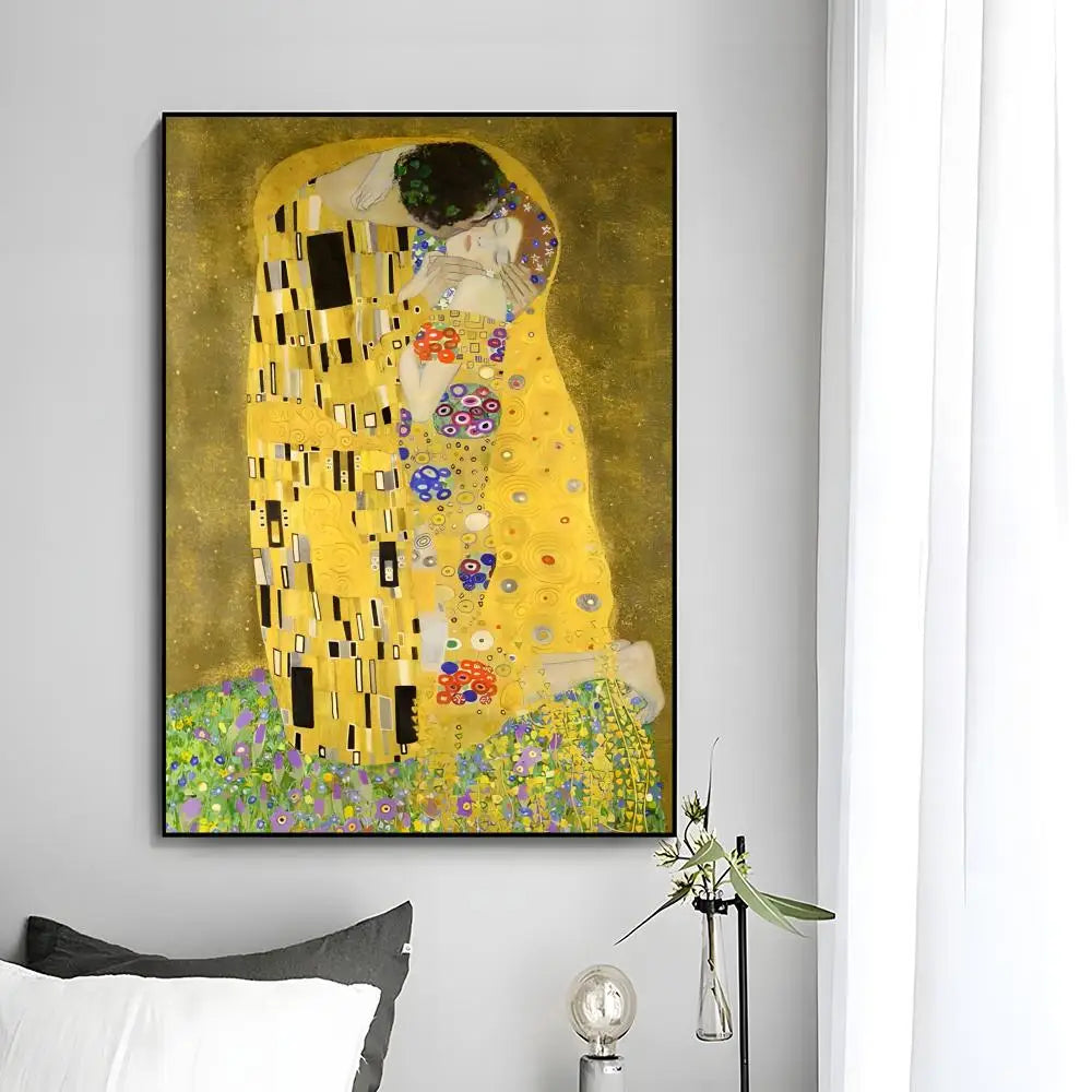 Unframed Klimt Wall Art Poster Gustav The Kiss