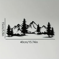 Wall Art Metal Black