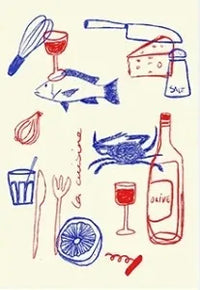 Scandi Wall Art Uk Unframed Kitchen Line