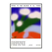 Modern Typography Wall Art Abstract Canvas