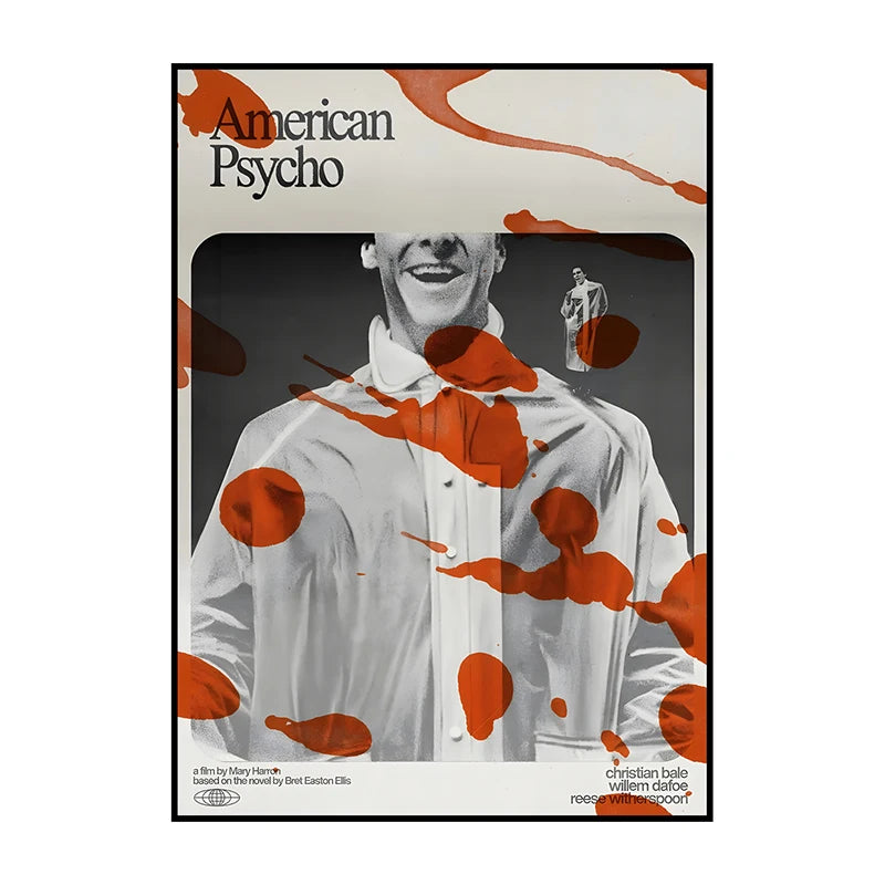 Wall Art American Psycho Movie Unframed Canvas