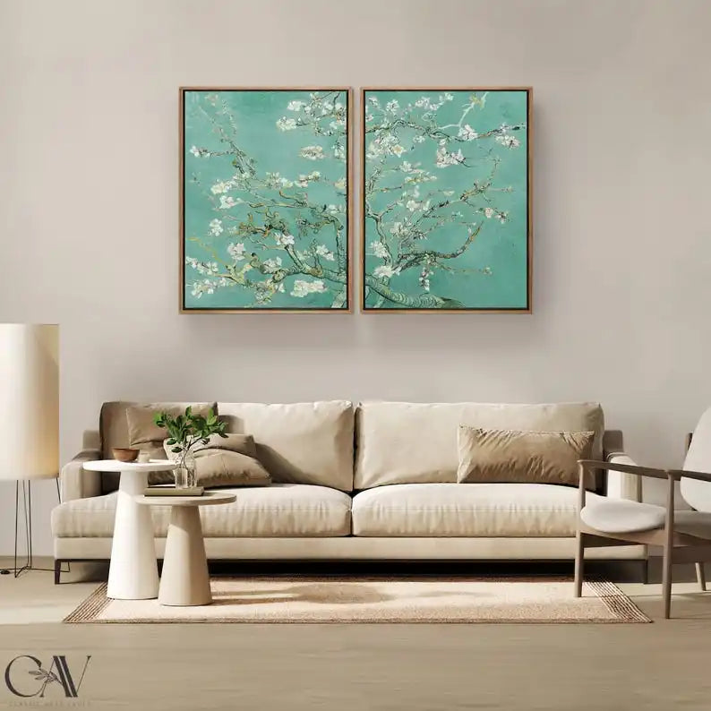 Art Decor Almond Blossom Unframed
