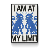 Wall Art PVC Blue Cat Self-Adhesive