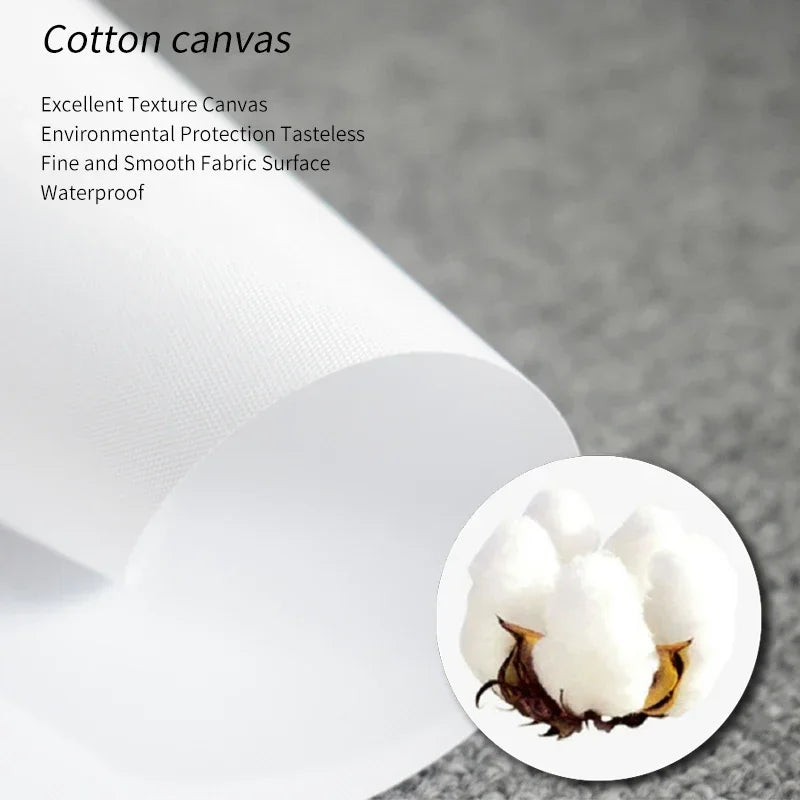 Home Decor Japanese Anime Black And White Wall Art Unframed Canvas