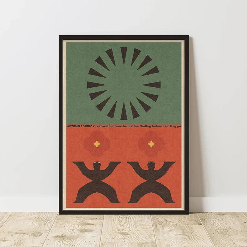 Wall Art Autumn Abstract Unframed
