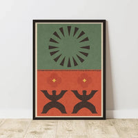 Wall Art Autumn Abstract Unframed