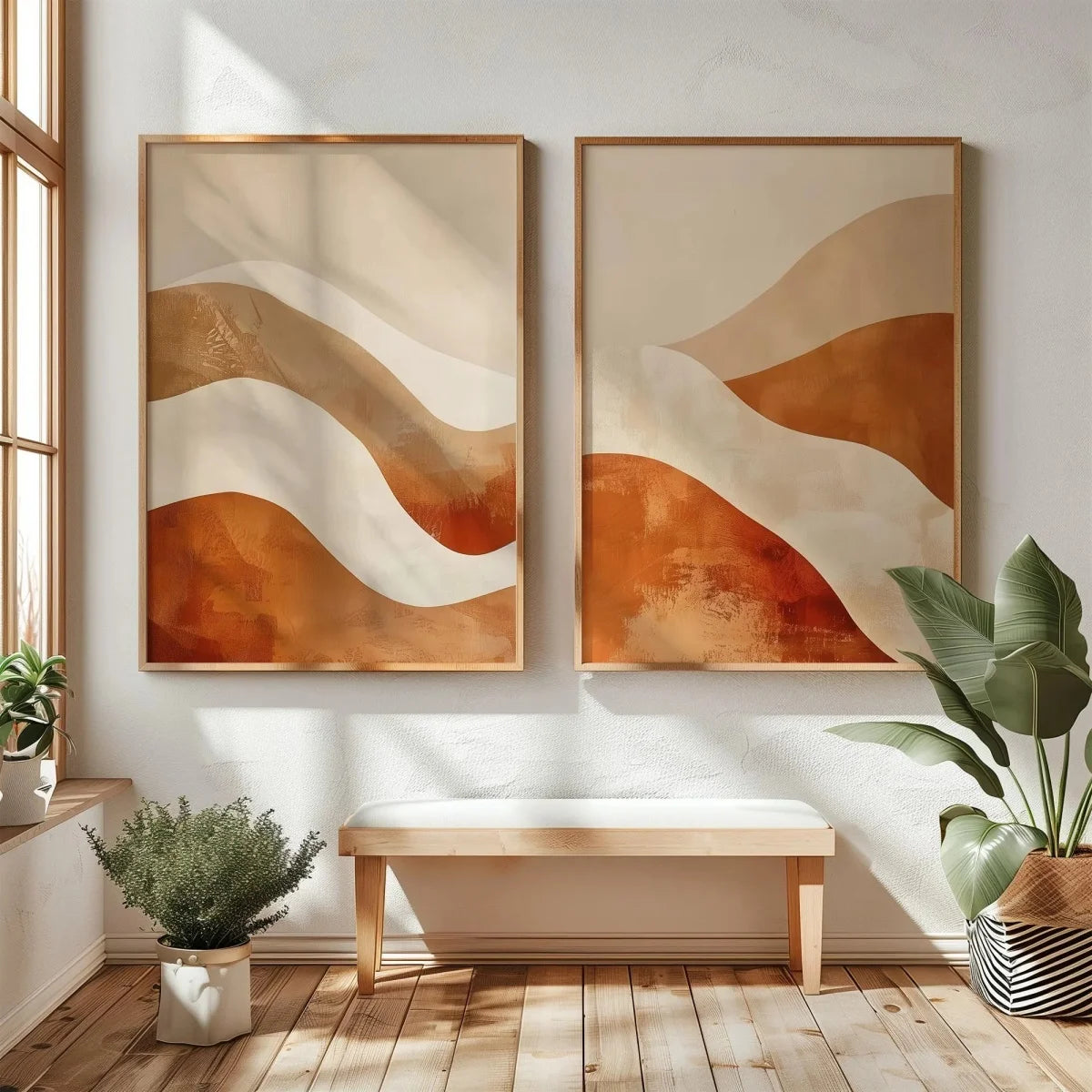 Wall Art Abstract Mountains Canvas Print