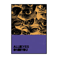 Abstract Eyes Illustration Wall Art Unframed Canvas