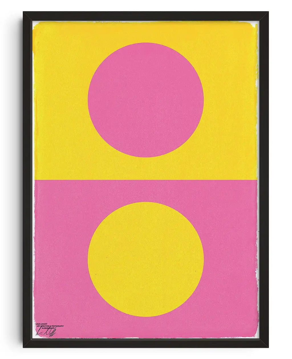Abstract Geometric Circle Wall Art Minimalist Canvas