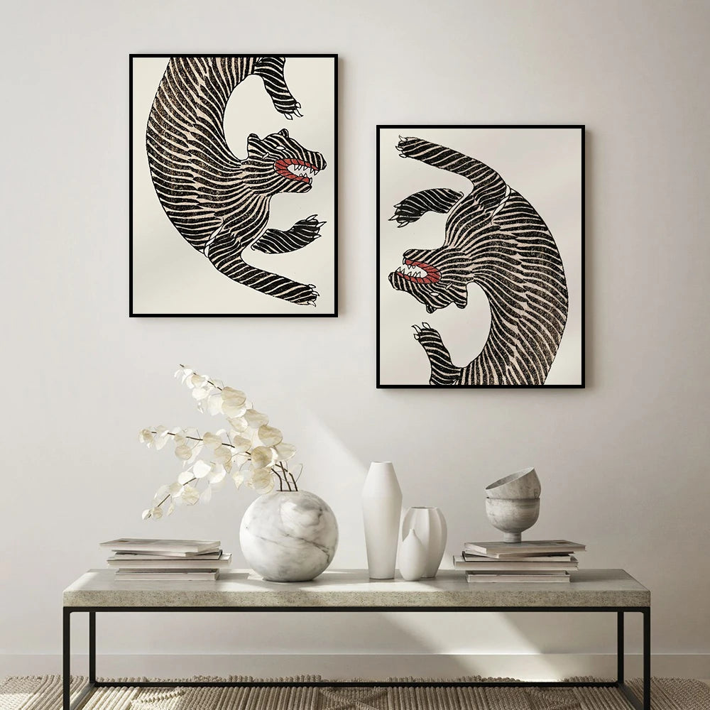 Wall Art Cotton Taguchi Tomoki Japanese Vintage