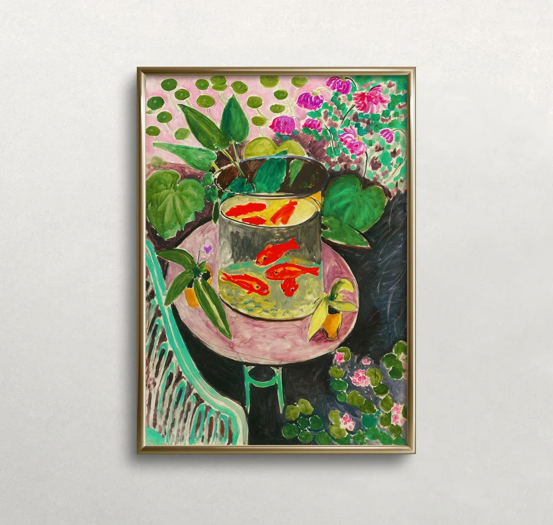 Wall Art Henri Matisse The Goldfish Canvas Print