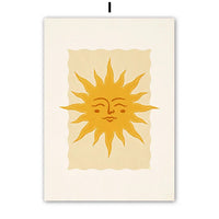 Wall Art Celestial Sun Canvas Print