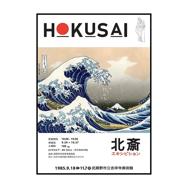 Wall Art Hokusai Great Wave Japanese Poster
