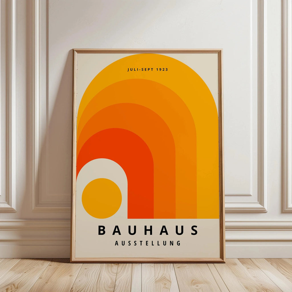Mid Century Modern Wall Art Bauhaus Canvas Print
