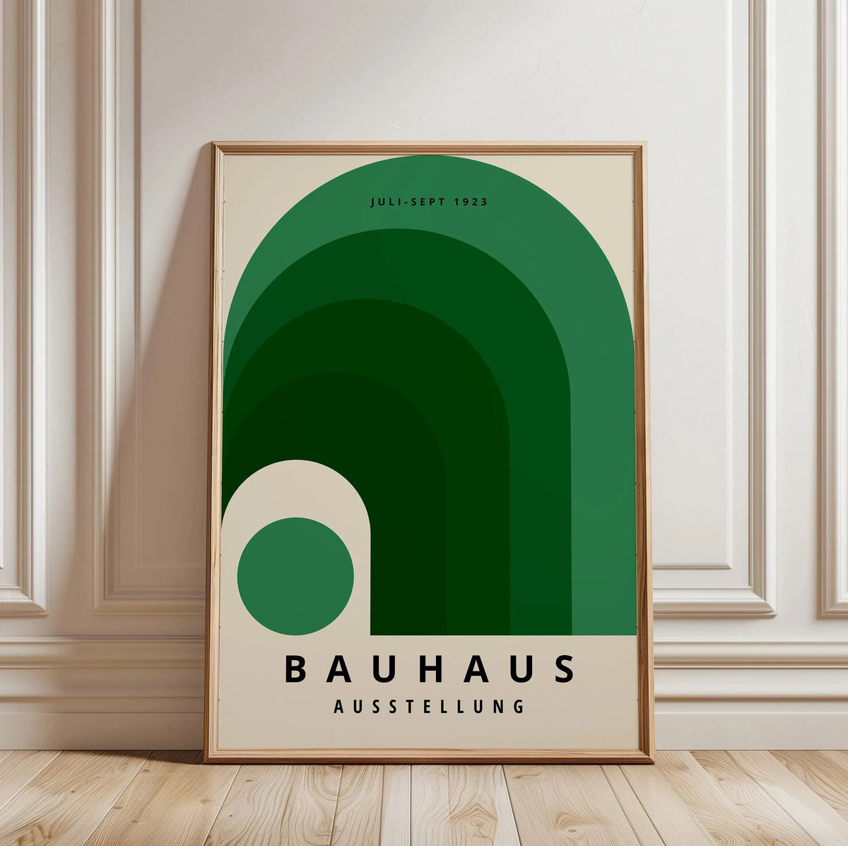 Fabric Wall Art Green Bauhaus