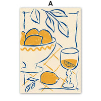 Wall Art Decor Lemon Still Life Canvas Print