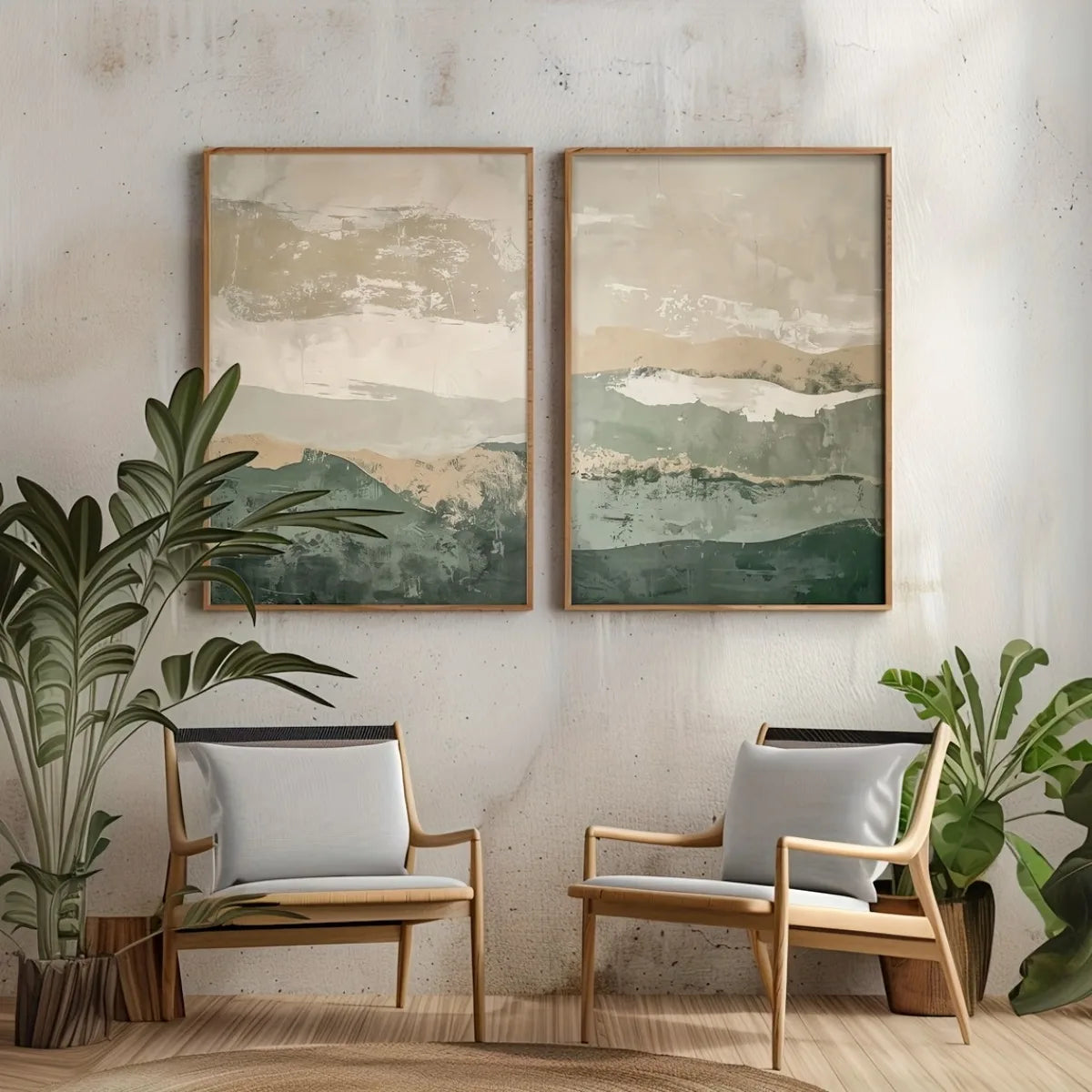 Wall Art Set Of 2 Unframed