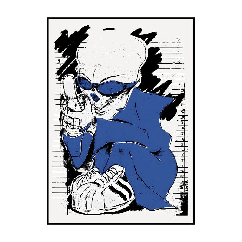 Unframed Alien Canvas Wall Art Frameless